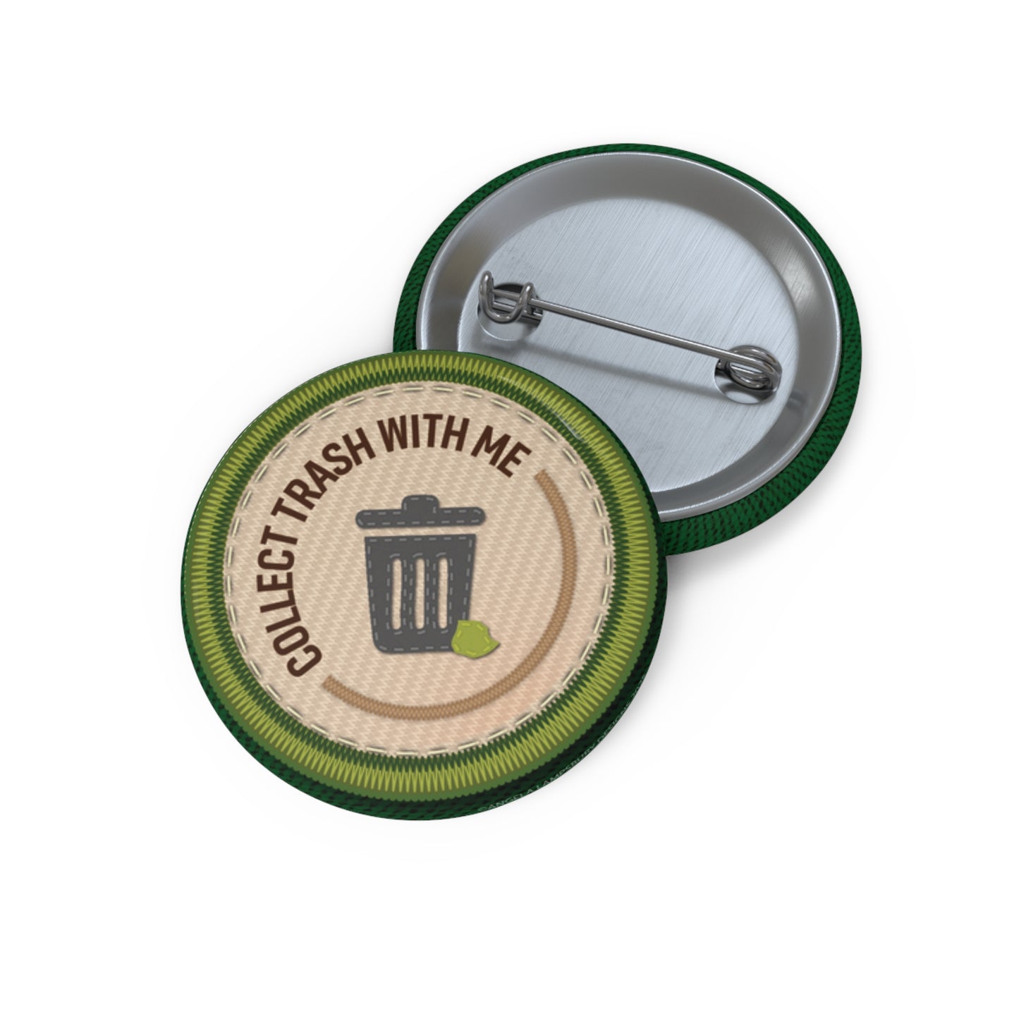 Community Builder - Collect Trash | Angela Lampsbury Original - Buttons