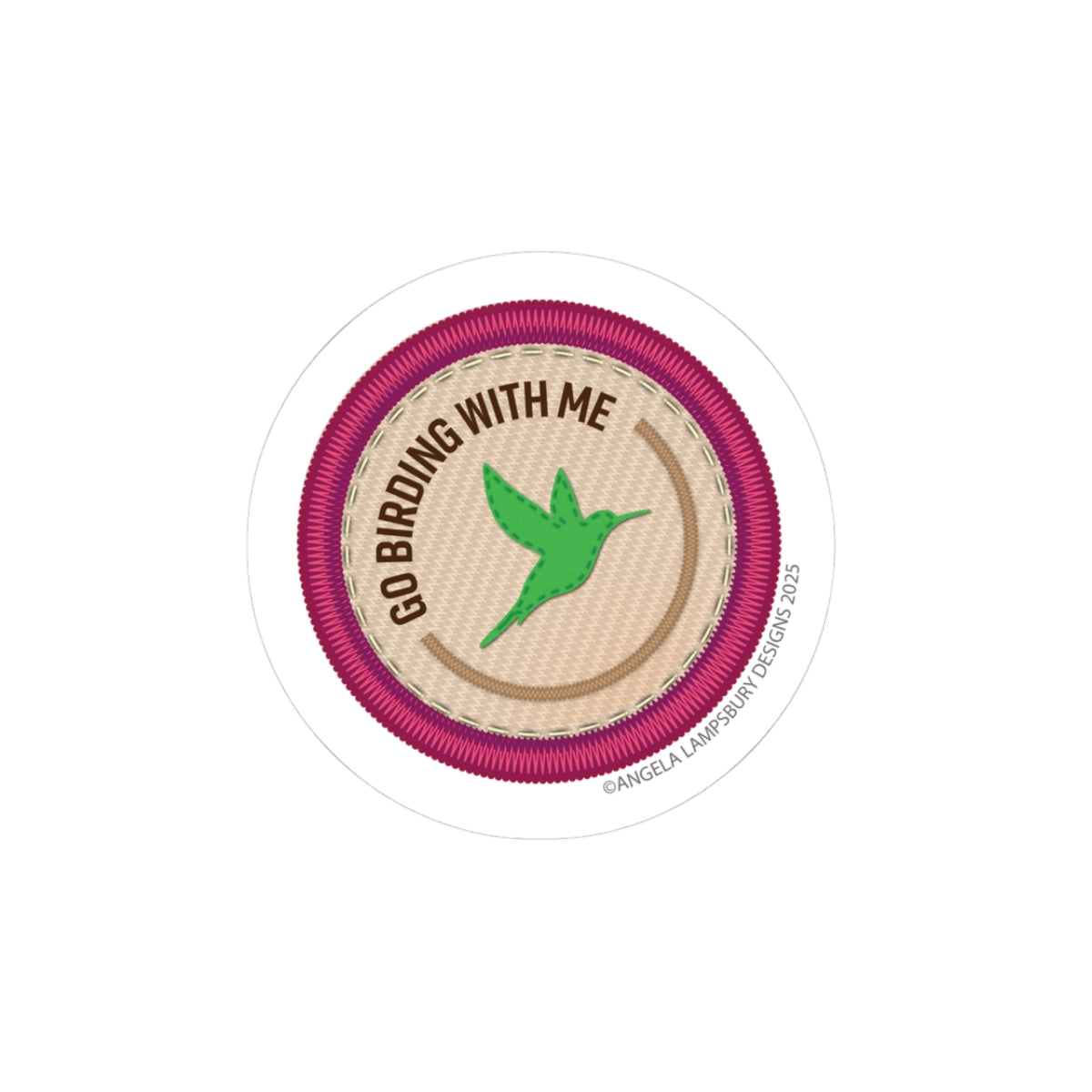 Community Builder - Bird Watching | Angela Lampsbury Original - Stickers