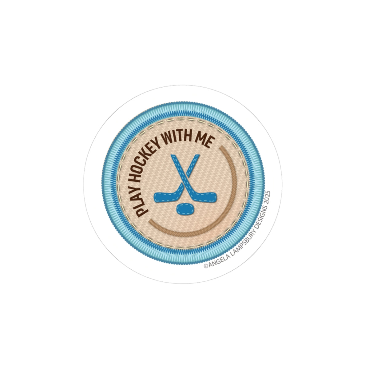 Community Builder - Play Hockey | Angela Lampsbury Original - Stickers