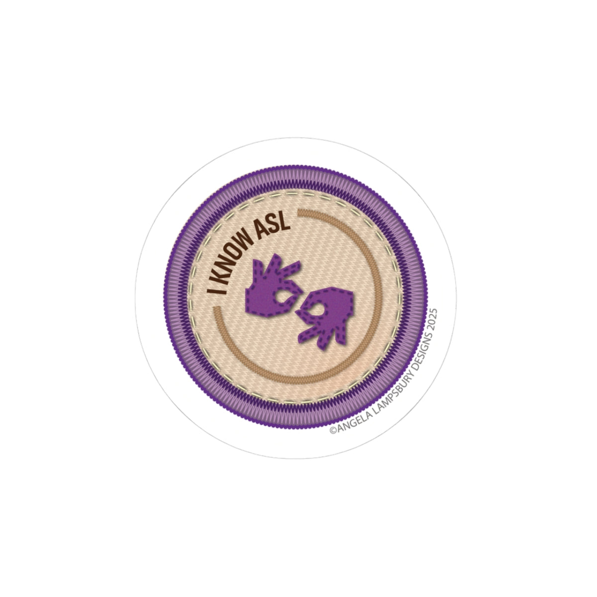 Ready to Help - I know ASL | Angela Lampsbury Original - Stickers