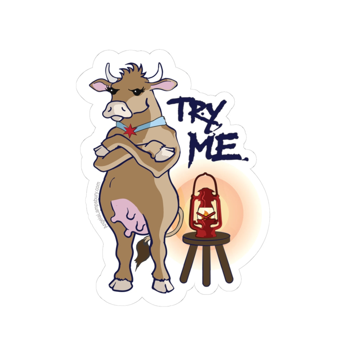 Chicago Mad Cow | Angela Lampsbury Original - Stickers