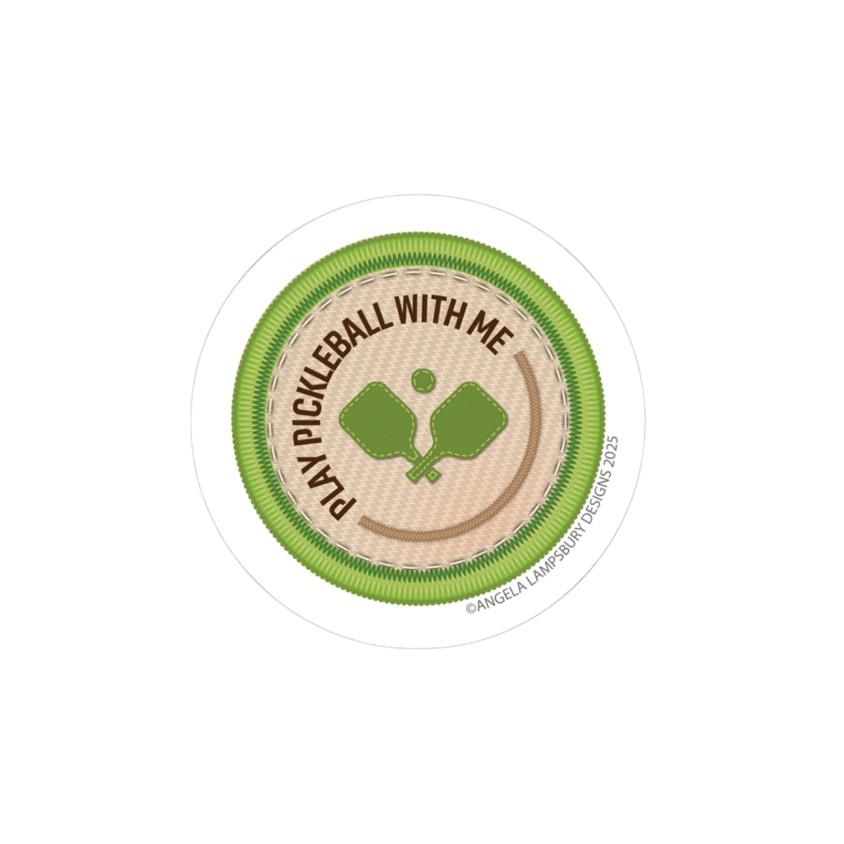 Community Builder - Pickleball | Angela Lampsbury Original - Stickers