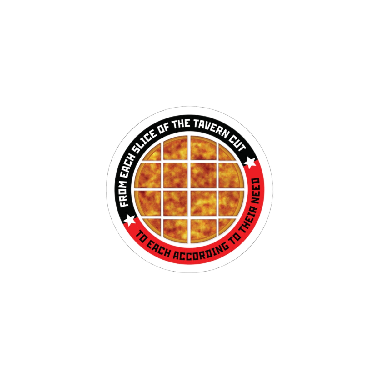 Tavern Cut is the People's Pizza | Angela Lampsbury Original - Stickers