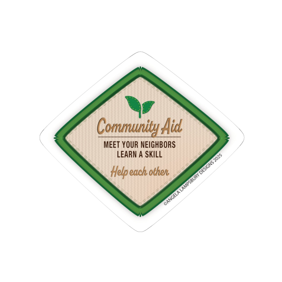 Community Aid | Angela Lampsbury Original - Stickers