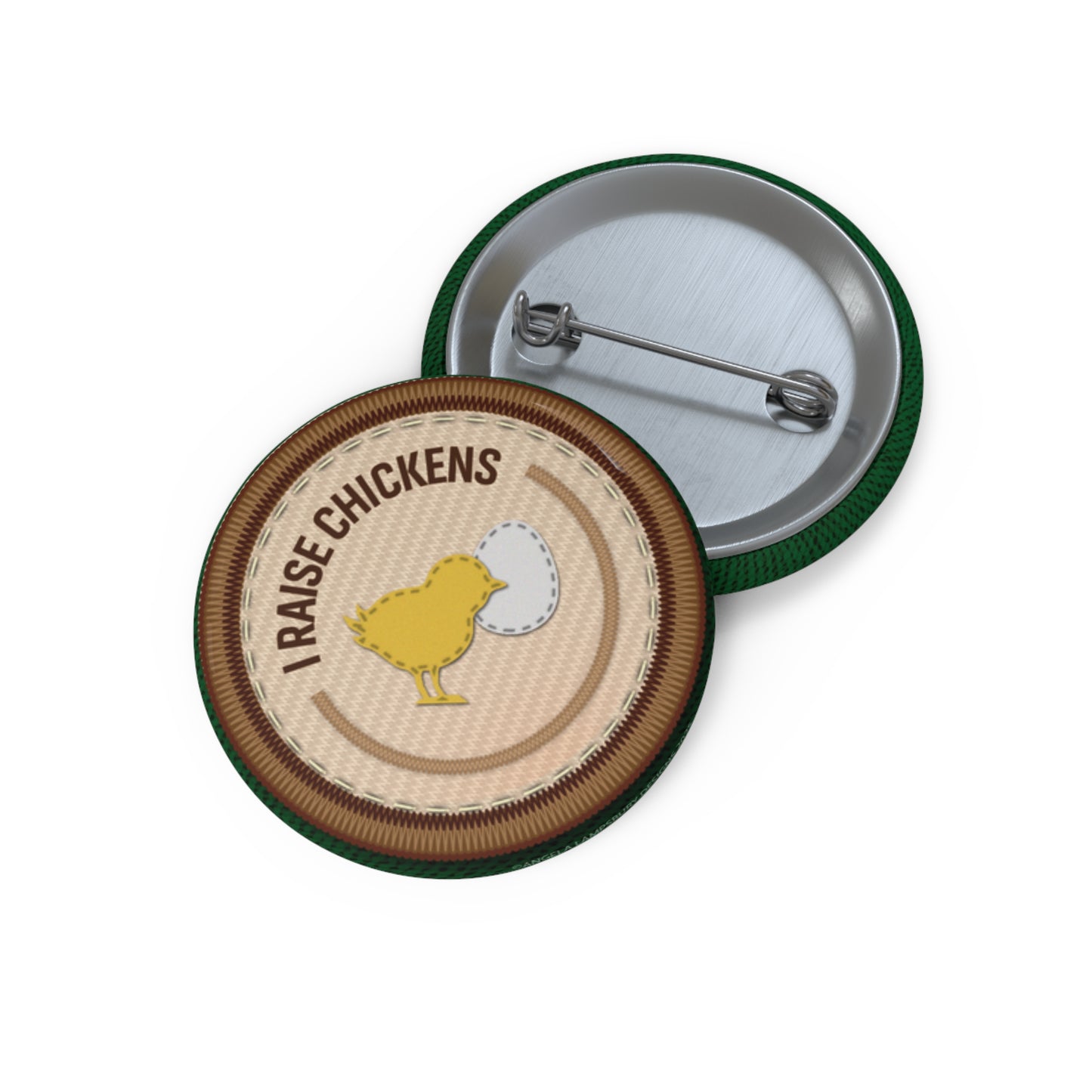 Ready to Help - I Raise Chickens | Angela Lampsbury Original - Buttons