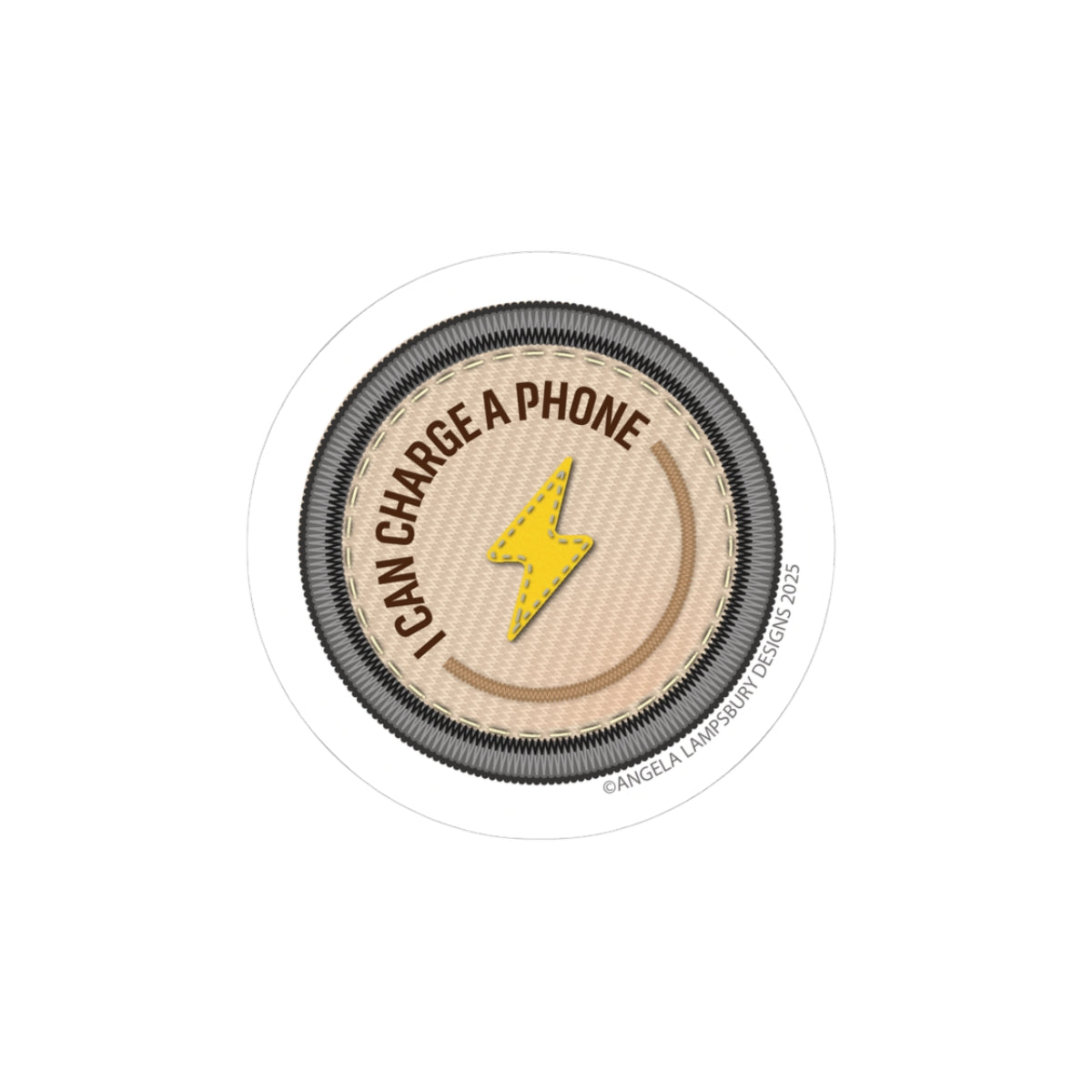 Always Prepared - Phone Charger | Angela Lampsbury Original - Stickers
