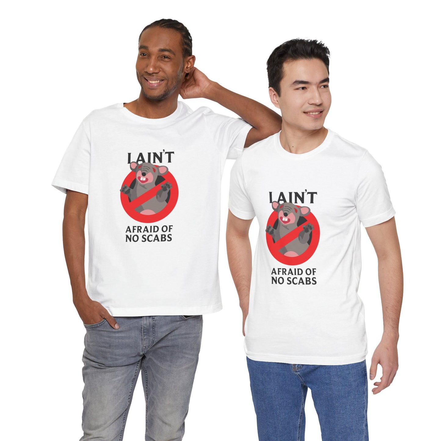 I Ain't Afraid of No Scabs | Angela Lampsbury Original - Unisex Jersey Short Sleeve Tee