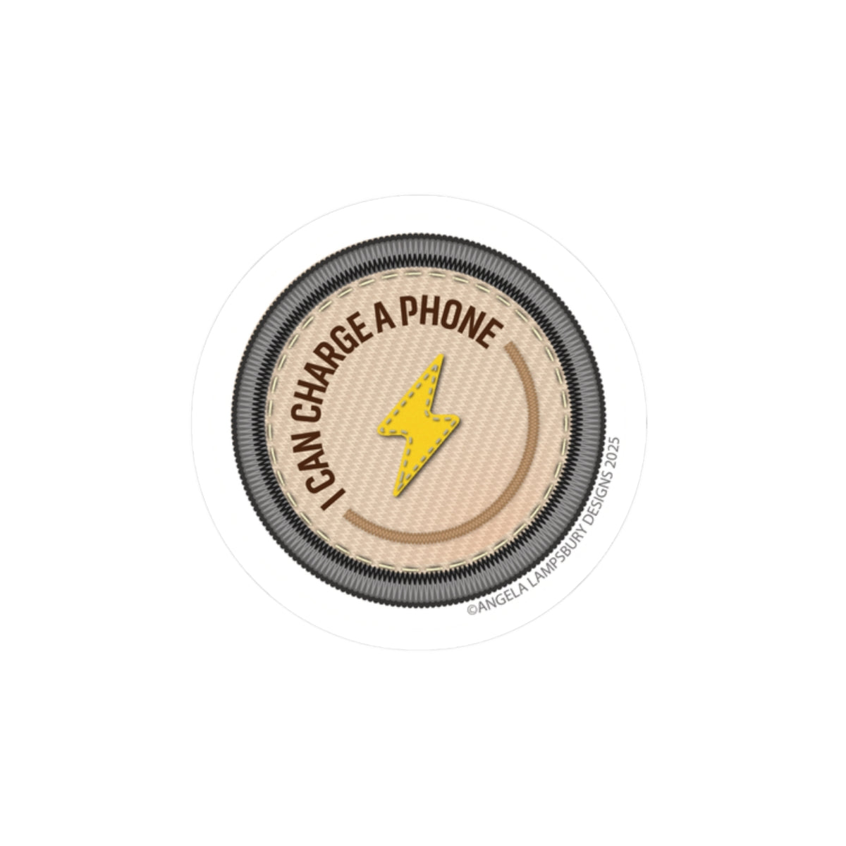 Always Prepared - Phone Charger | Angela Lampsbury Original - Stickers