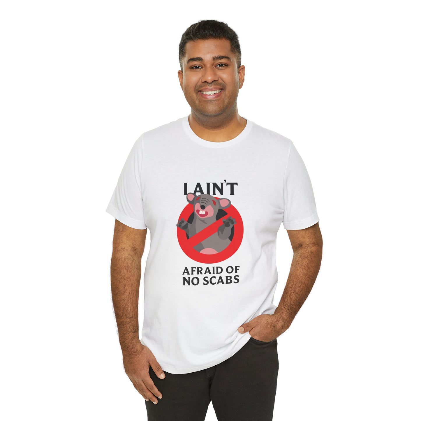 I Ain't Afraid of No Scabs | Angela Lampsbury Original - Unisex Jersey Short Sleeve Tee