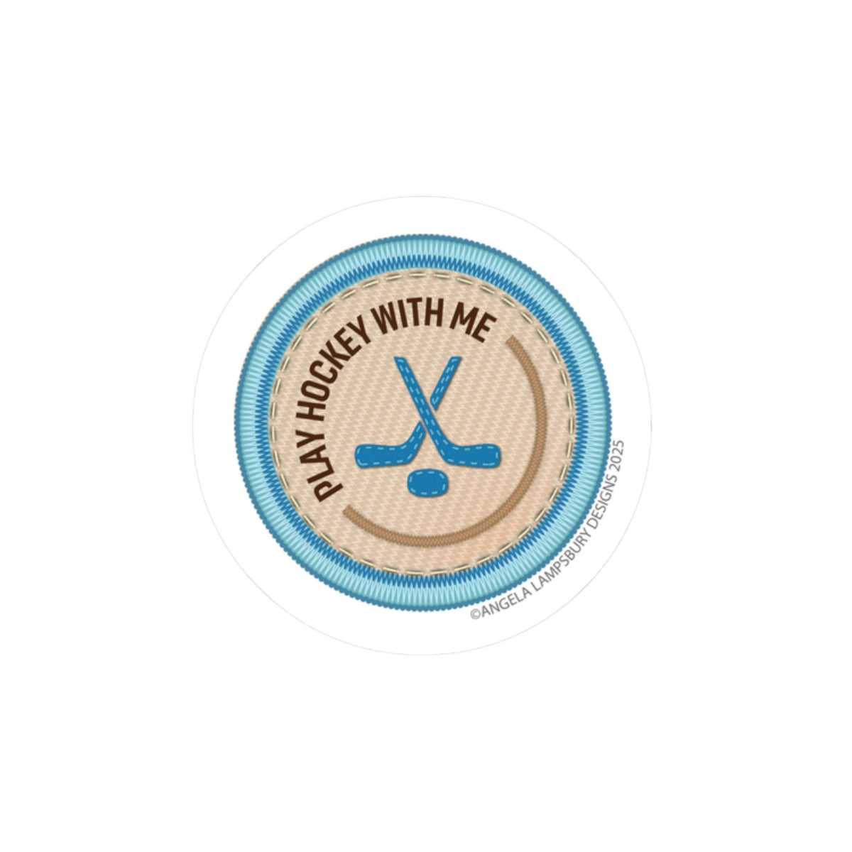 Community Builder - Play Hockey | Angela Lampsbury Original - Stickers