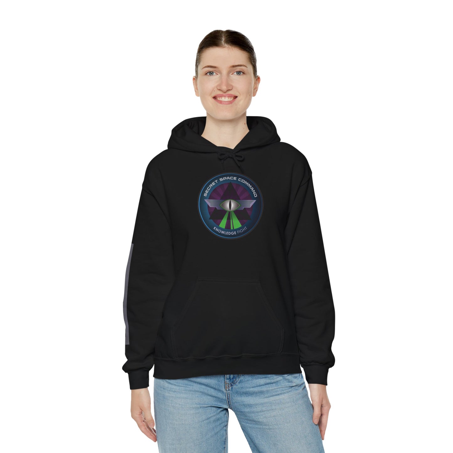 Secret Space Command | Knowledge Fight Podcast - Unisex Heavy Blend Hooded Sweatshirt