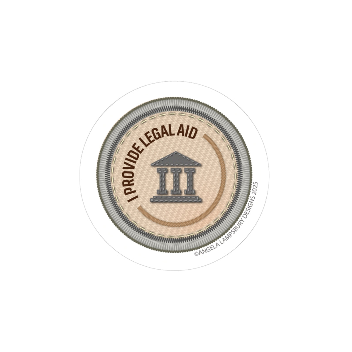Ready to Help - Legal Aid | Angela Lampsbury Original - Stickers