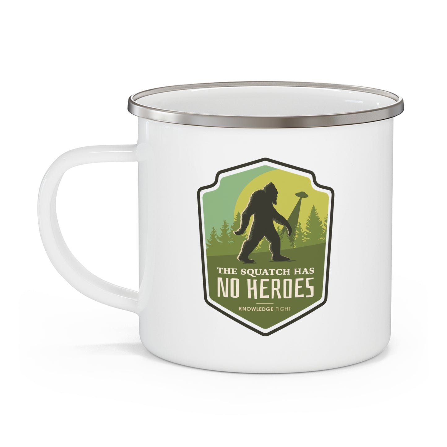 The Squatch Has No Heroes | Knowledge Fight Podcast - Enamel Camping Mug