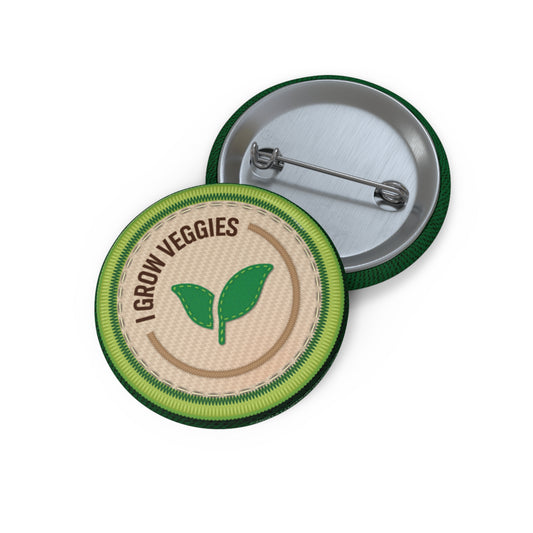 Ready to Help - I Grow Veggies | Angela Lampsbury Original - Buttons