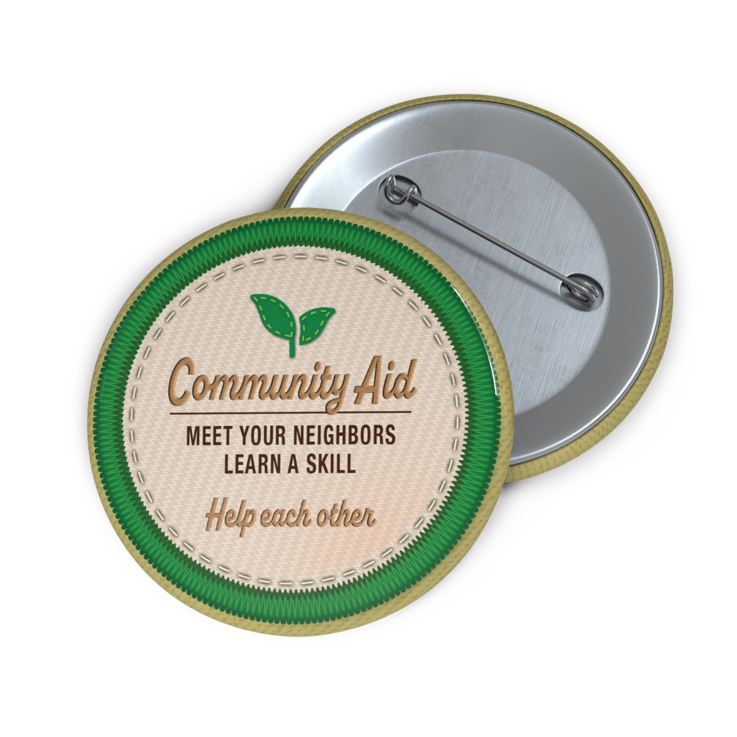 Community Aid  | Angela Lampsbury Original - Buttons