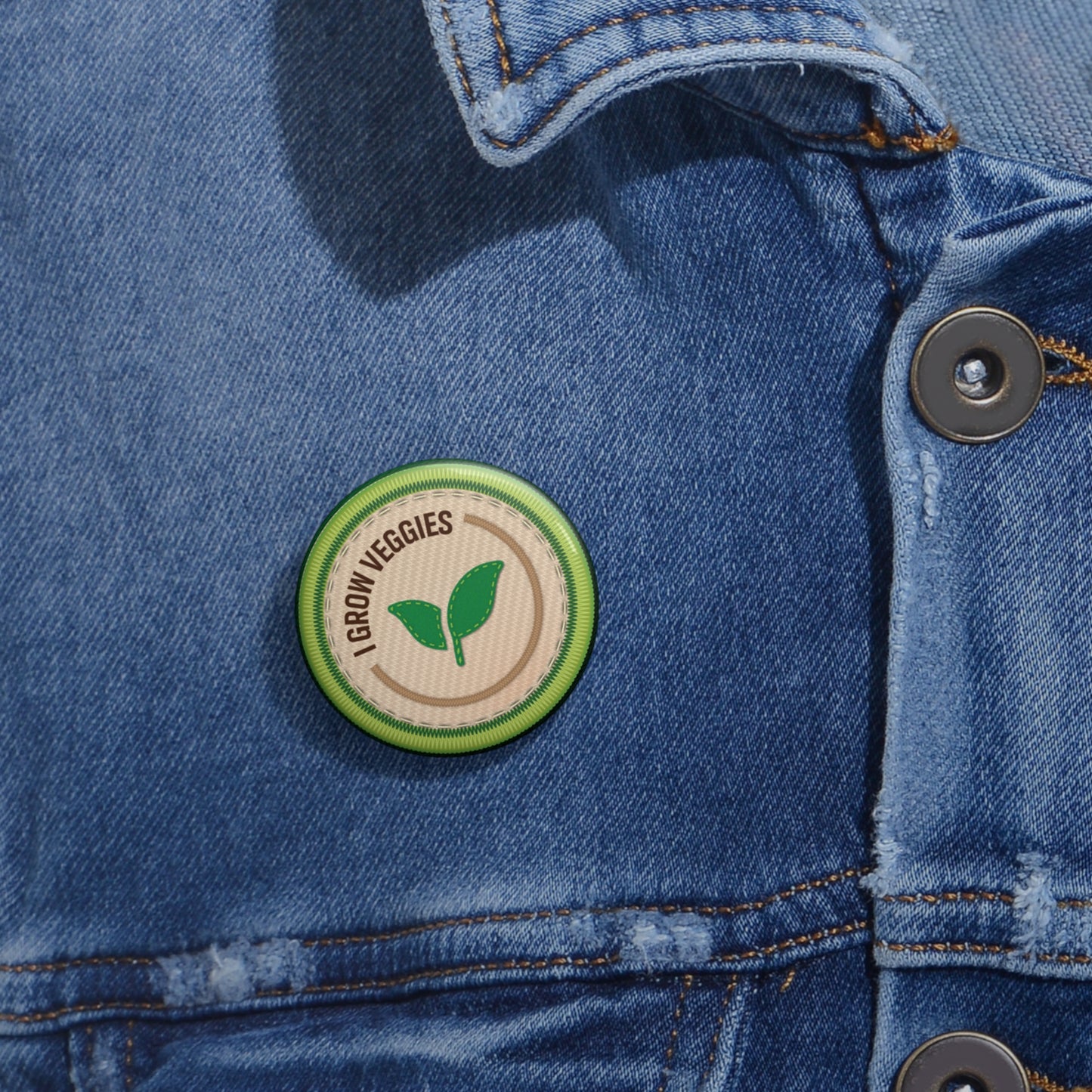 Ready to Help - I Grow Veggies | Angela Lampsbury Original - Buttons