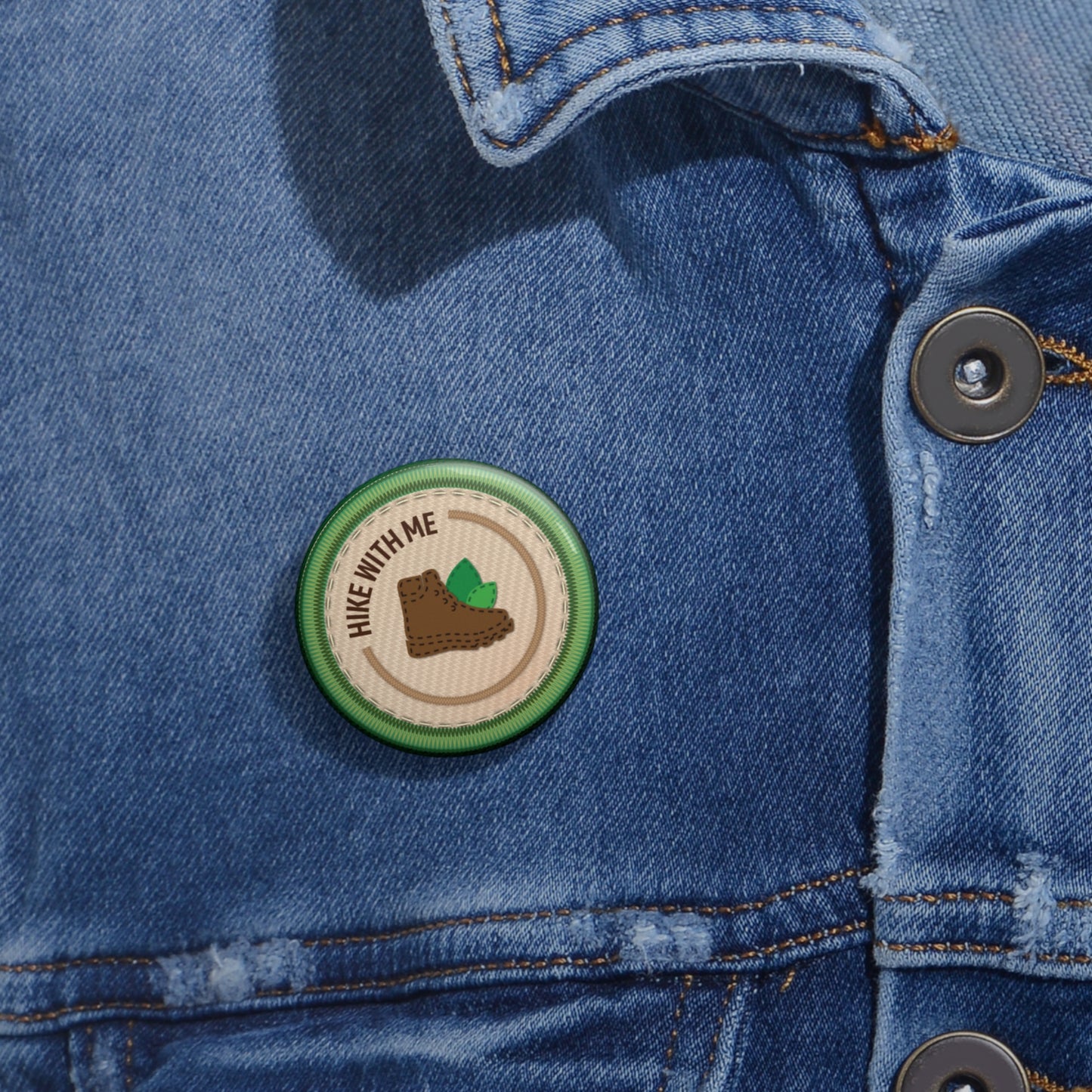 Community Builder - Hike with me  | Angela Lampsbury Original - Buttons