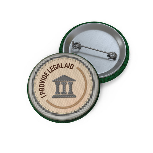 Ready to Help - Legal Aid | Angela Lampsbury Original - Buttons