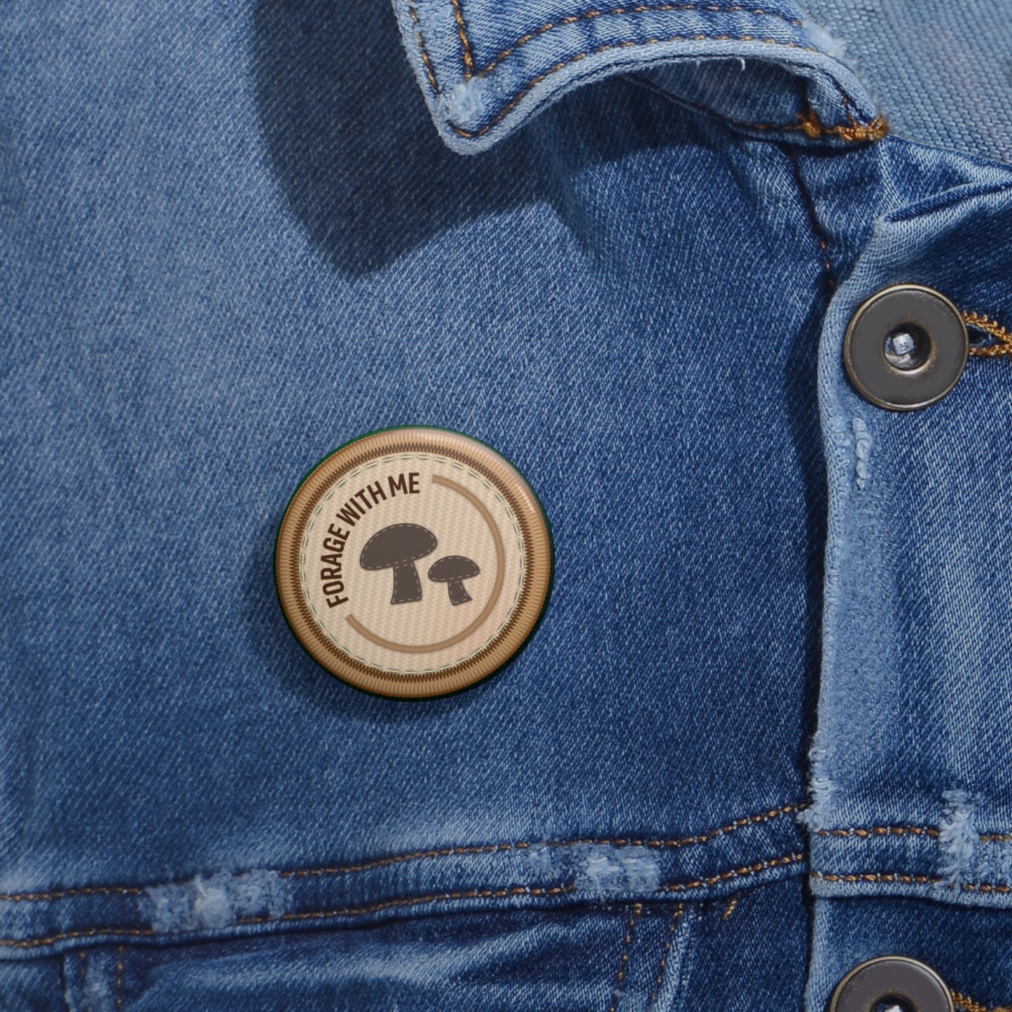 Community Builder - Foraging | Angela Lampsbury Original - Buttons