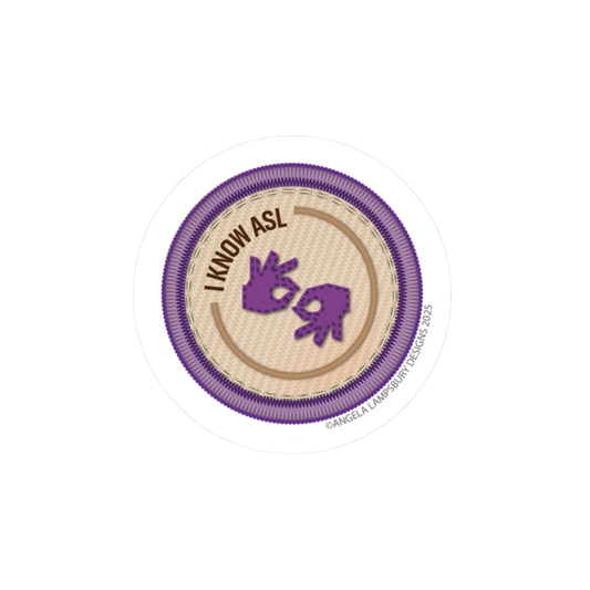 Ready to Help - I know ASL | Angela Lampsbury Original - Stickers