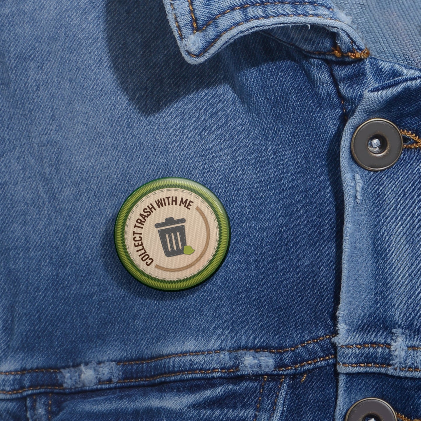 Community Builder - Collect Trash | Angela Lampsbury Original - Buttons