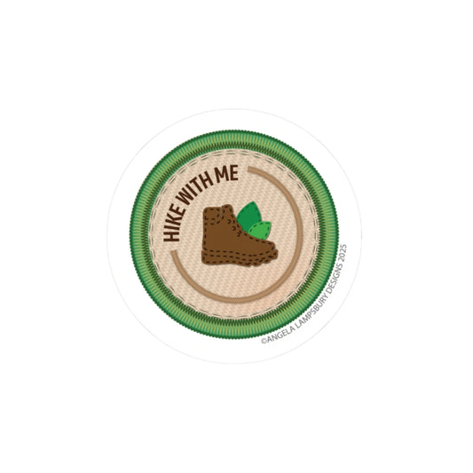 Community Builder - Hike with me | Angela Lampsbury Original - Stickers