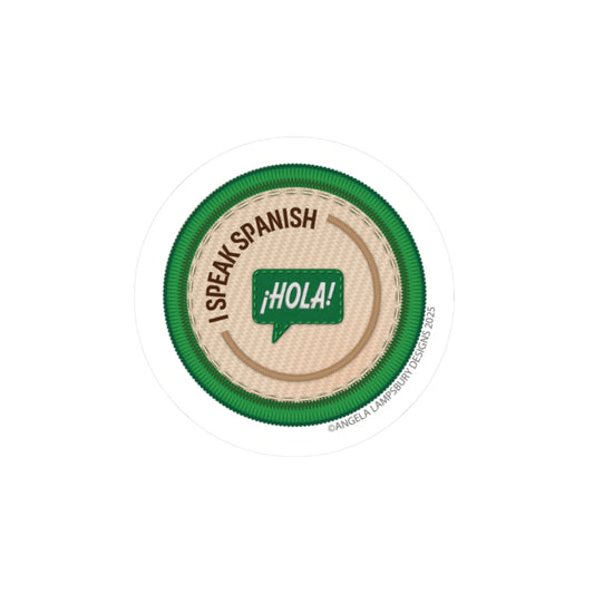 Ready to Help - I Speak Spanish | Angela Lampsbury Original - Stickers