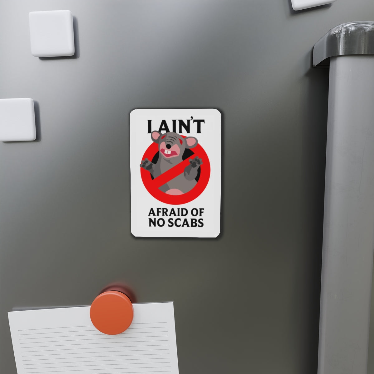 I Ain't Afraid of No Scabs | Angela Lampsbury Original - Die-Cut Magnets