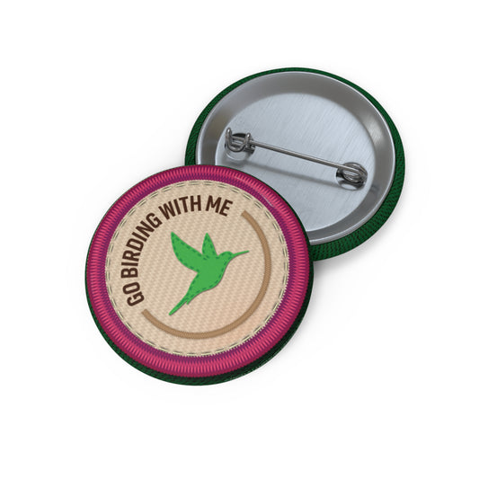 Community Builder - Bird Watching  | Angela Lampsbury Original - Buttons