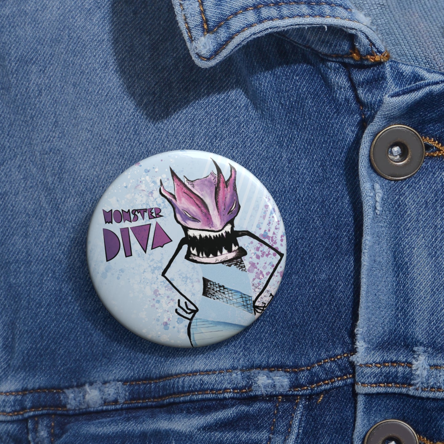 Monster Diva | Angela Lampsbury Original - Buttons