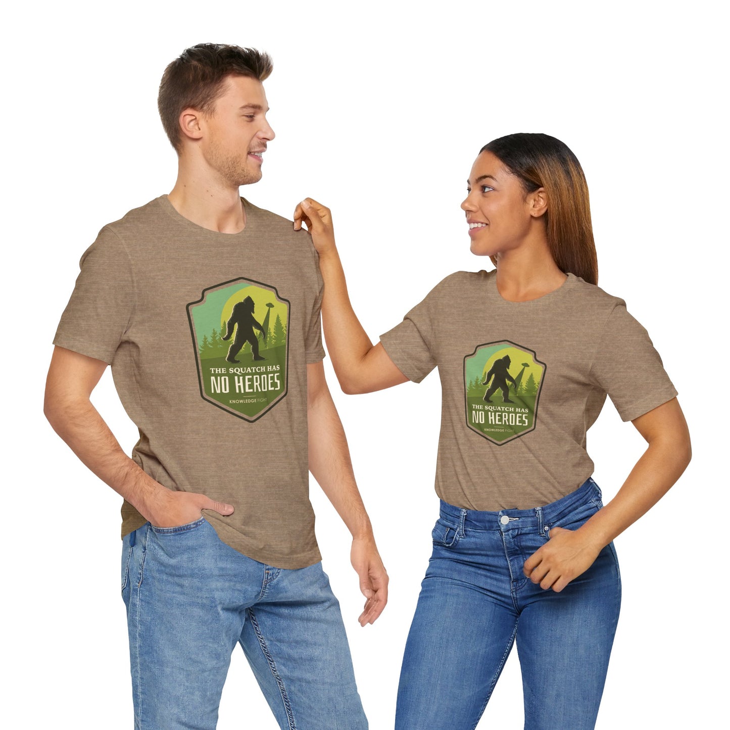 The Squatch Has No Heroes | Knowledge Fight Podcast - Unisex Jersey Short Sleeve Tee