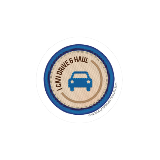 Ready to Help - I Can Drive & Haul | Angela Lampsbury Original - Stickers