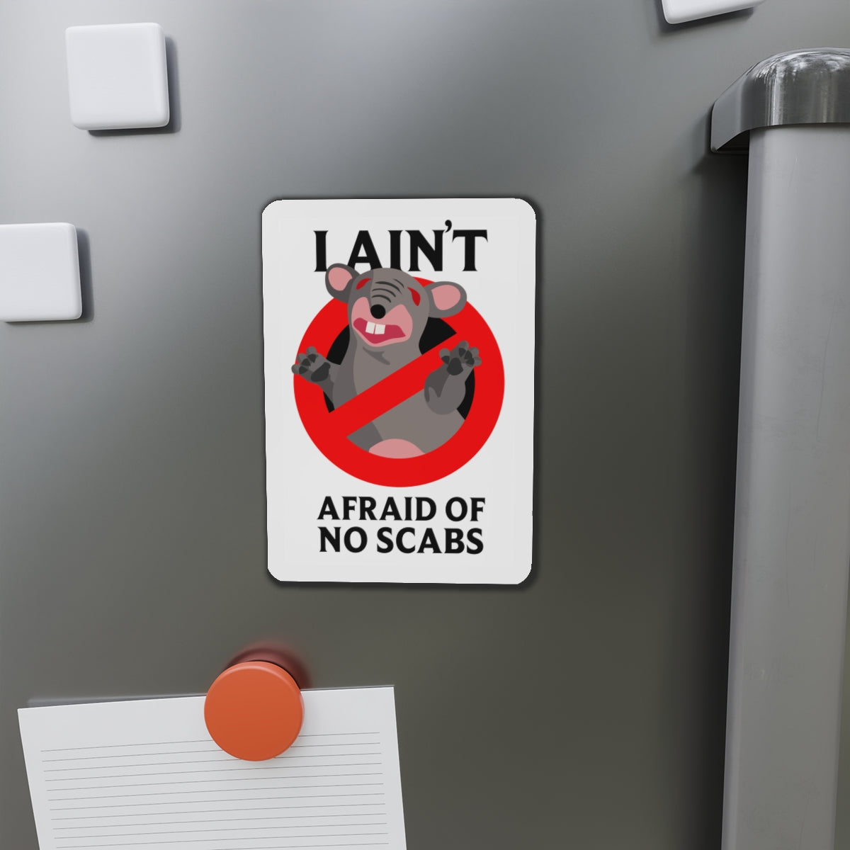 I Ain't Afraid of No Scabs | Angela Lampsbury Original - Die-Cut Magnets