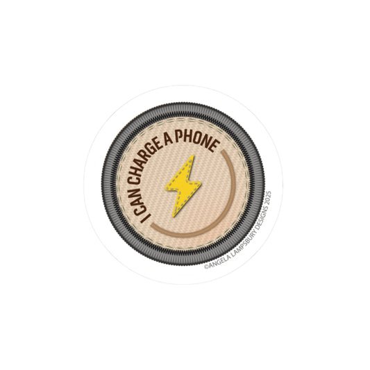 Always Prepared - Phone Charger | Angela Lampsbury Original - Stickers