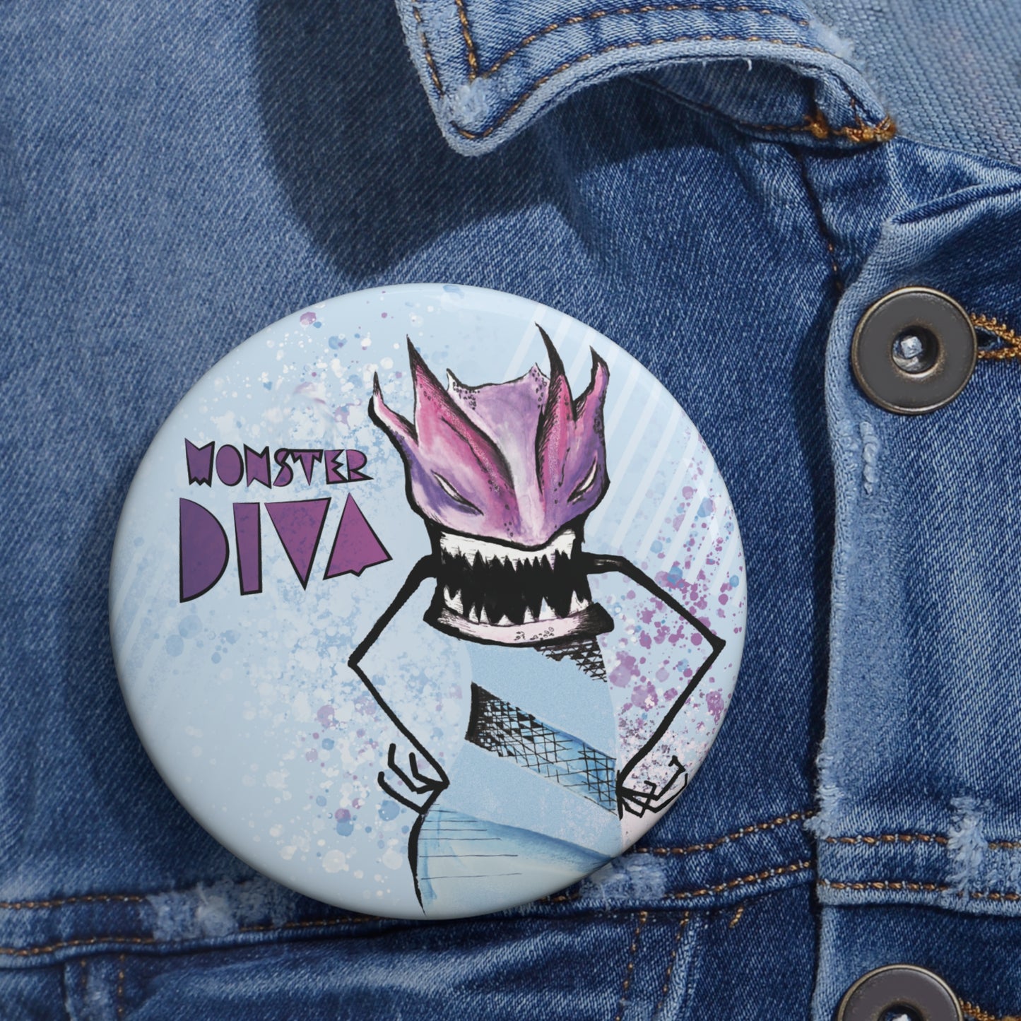 Monster Diva | Angela Lampsbury Original - Buttons