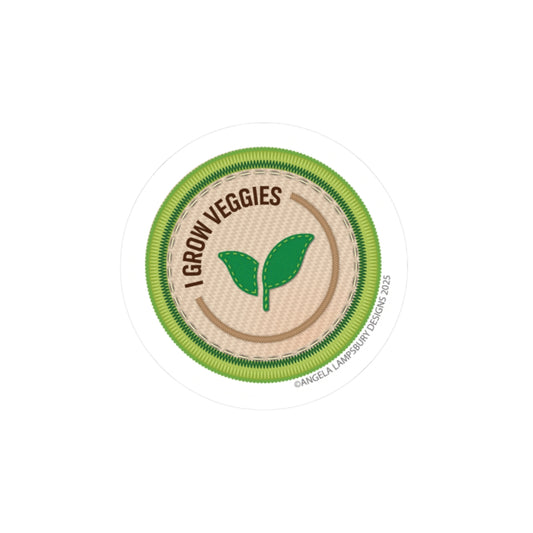 Ready to Help - I Grow Veggies | Angela Lampsbury Original - Stickers