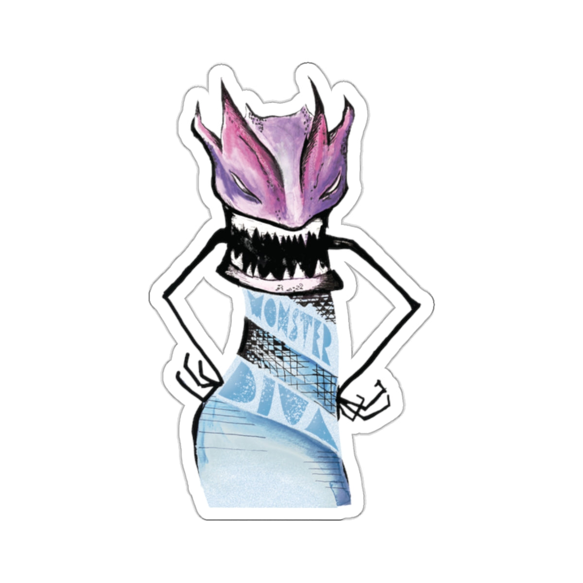 Monster Diva | Angela Lampsbury Original - Stickers