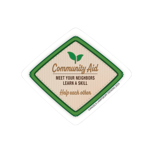 Community Aid  | Angela Lampsbury Original - Stickers