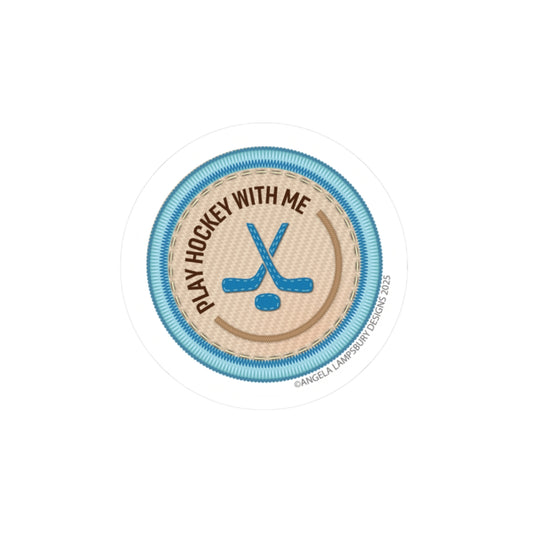 Community Builder - Play Hockey | Angela Lampsbury Original - Stickers