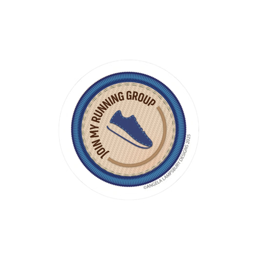 Community Builder - Running Group  | Angela Lampsbury Original - Stickers