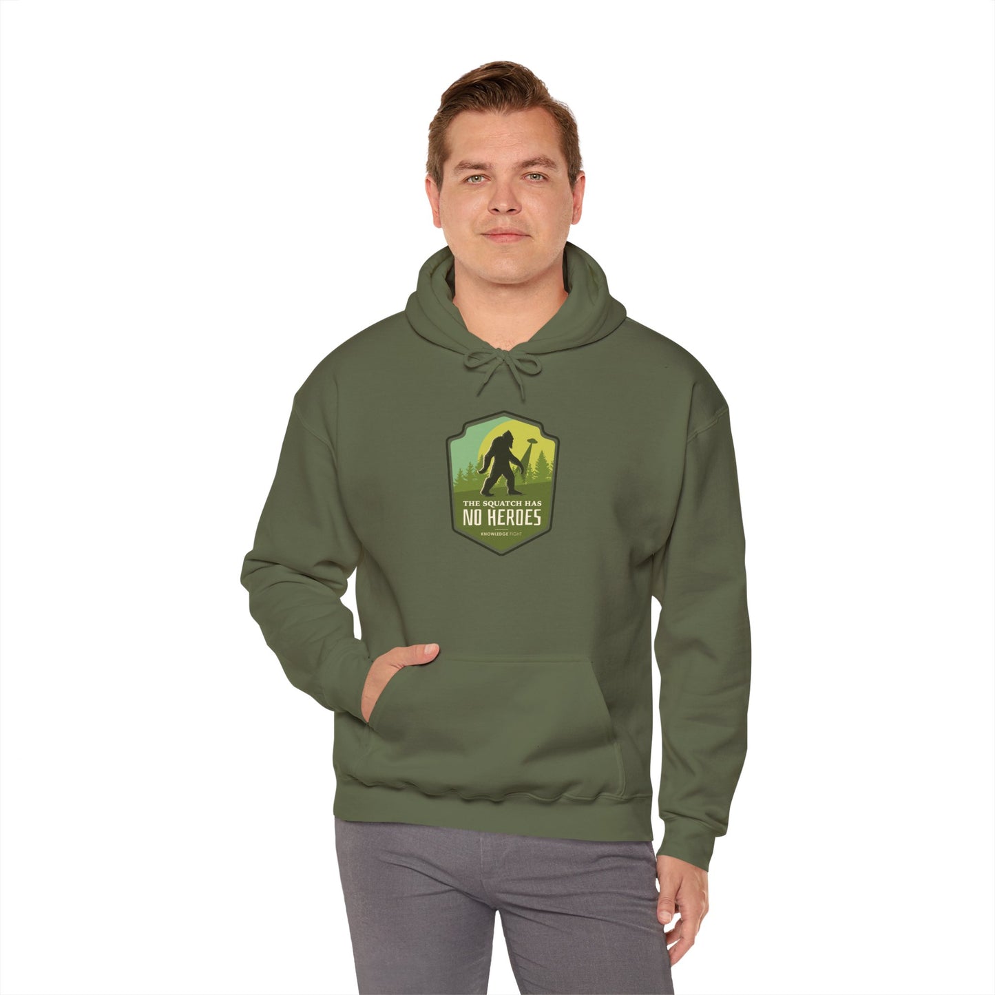 The Squatch Has No Heroes | Knowledge Fight Podcast - Unisex Heavy Blend Hooded Sweatshirt