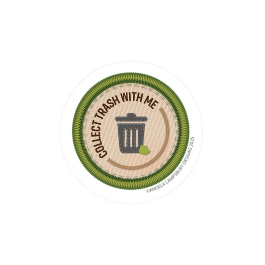 Community Builder - Collect Trash | Angela Lampsbury Original - Stickers