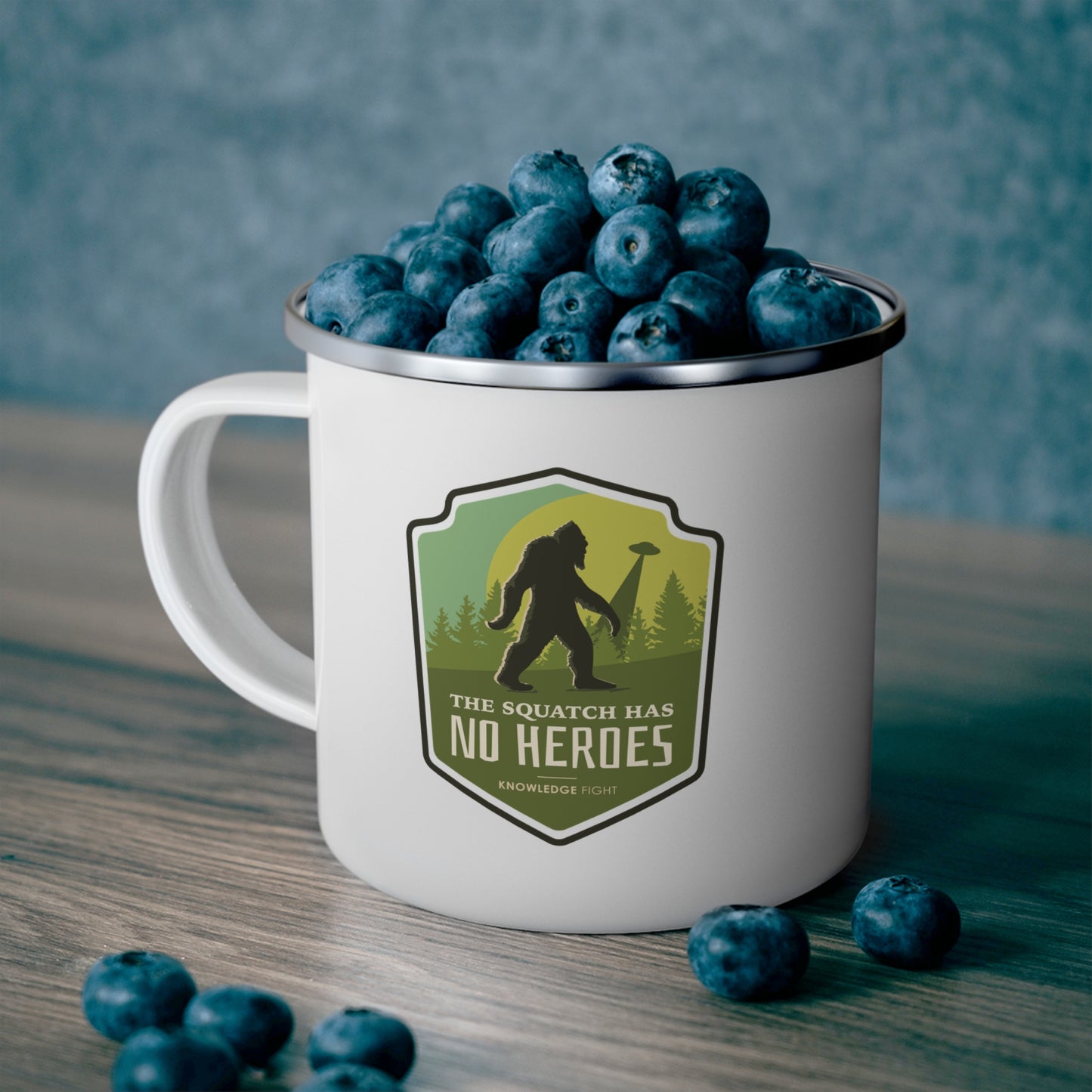 The Squatch Has No Heroes | Knowledge Fight Podcast - Enamel Camping Mug