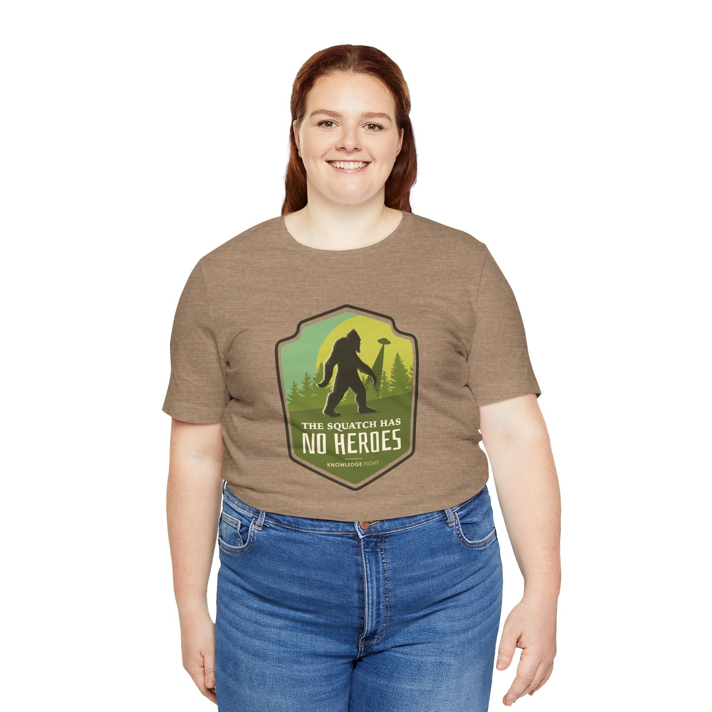 The Squatch Has No Heroes | Knowledge Fight Podcast - Unisex Jersey Short Sleeve Tee