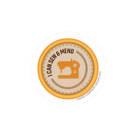 Ready to Help - I Can Sew & Mend | Angela Lampsbury Original - Stickers
