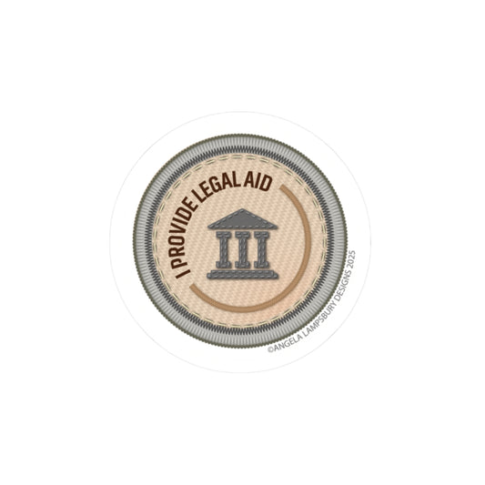 Ready to Help - Legal Aid | Angela Lampsbury Original - Stickers